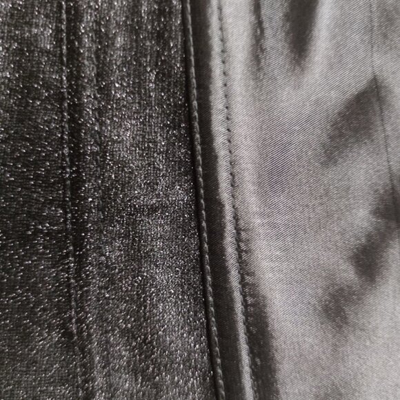 ๐ Black Sparkle Overbust Corset and Thong Set - Picture 5 of 9